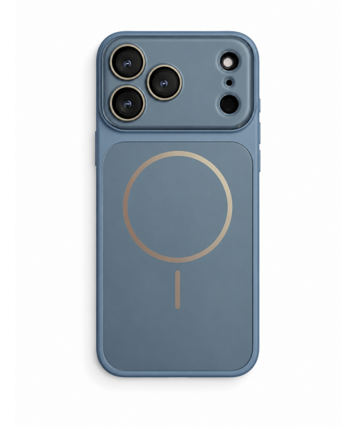 Μπλε Θήκη MagSafe για iPhone με Προστασία Κάμερας