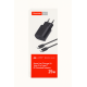 Tranyoo EU3-C Φορτιστής με Καλώδιο TYPE -C  TO TYPE -C & Θύρα USB-C fIT 55W -Λευκό