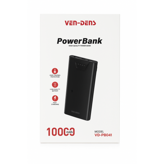 Ven‑Dens VD‑PB041 – Power Bank 10000 mAh Ven‑Dens VD‑PB041 – Power Bank 10000 mAh
