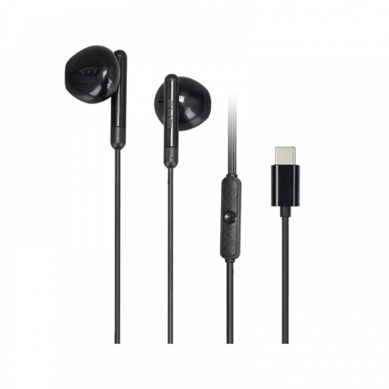 Awei PC-6T Earbuds Handsfree με Βύσμα USB-C Μαύρο