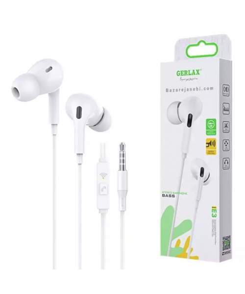 Gerlax E3 Ενσύρματα Ακουστικά In-Ear με Μικρόφωνο 3,5mm – Λευκά
