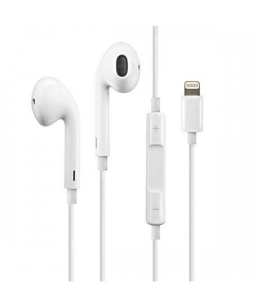 Ακουστικά handsfree με καλώδιο Lightning Λευκά