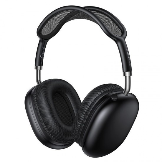 Borofone BO36 Tone Ασύρματα / Ενσύρματα Over Ear Ακουστικά με 30 ώρες Λειτουργίας Μαύρα