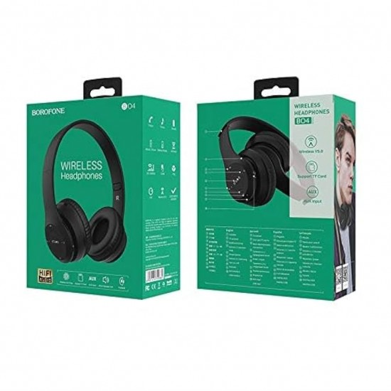 Ακουστικά Borofone BO4 Gratified bluetooth μαύρα