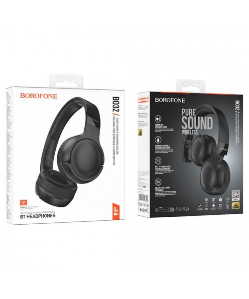 Borofone BO32 Show Wireless Headphones Ασύρματα Ακουστικά Bluetooth - Black