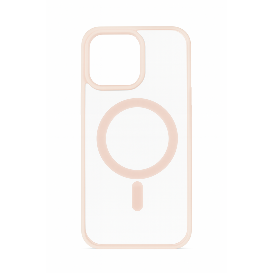 Διάφανη Θήκη Σιλικόνης με Υποστήριξη MagSafe Iphone 12 Pro Max – Ροζ Διάφανη Θήκη Σιλικόνης με Υποστήριξη MagSafe Iphone 12 Pro Max – Ροζ