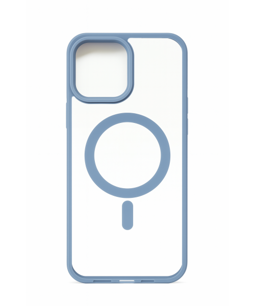 Διάφανη Θήκη Σιλικόνης με Υποστήριξη MagSafe Iphone 13 /14  – ανοιχτό μπλέ