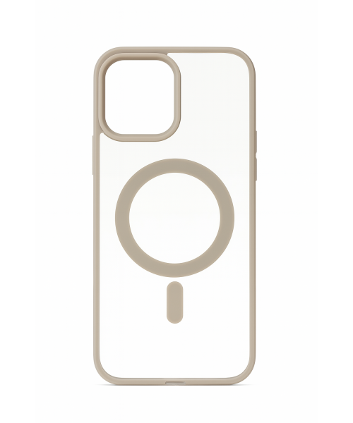 Διάφανη Θήκη Σιλικόνης με Υποστήριξη MagSafe Iphone 16 Pro- Γκρί