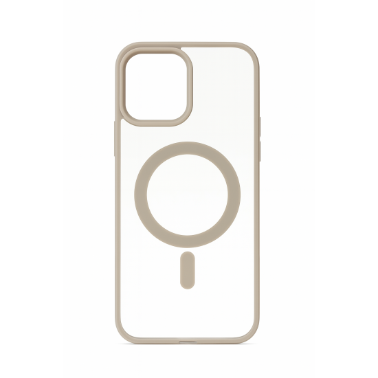 Διάφανη Θήκη Σιλικόνης με Υποστήριξη MagSafe Iphone 15 Pro Max - Γκρί Διάφανη Θήκη Σιλικόνης με Υποστήριξη MagSafe Iphone 15 Pro Max - Γκρί