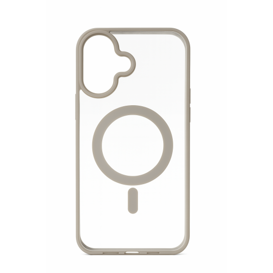 Διάφανη Θήκη Σιλικόνης με Υποστήριξη MagSafe Iphone 16 Plus - Γκρί Διάφανη Θήκη Σιλικόνης με Υποστήριξη MagSafe Iphone 16 Plus - Γκρί