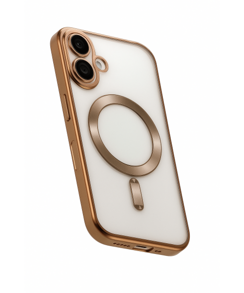 Obastyle Back Cover Θηκη Σιλικονης Με Τζαμακι Καμερας Και Magsafe (Iphone 16 )Σαμπανί