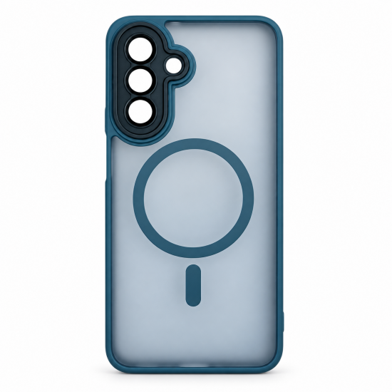Θήκη Samsung Galaxy A16 5G Magnetic Ring – Μπλε Διάφανη Προστατευτική Θήκη με Μαγνητικό Δαχτυλίδι
