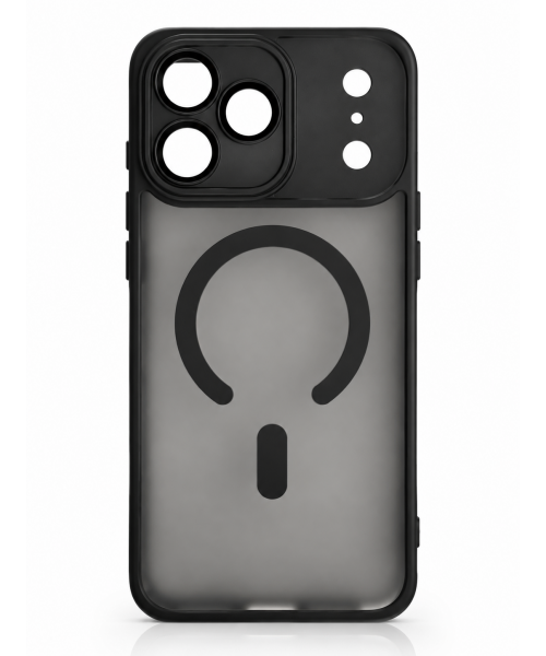 Θήκη iPhone 18 Pro Magnetic Ring – Μαύρο Διάφανη Προστατευτική Θήκη με MagSafe