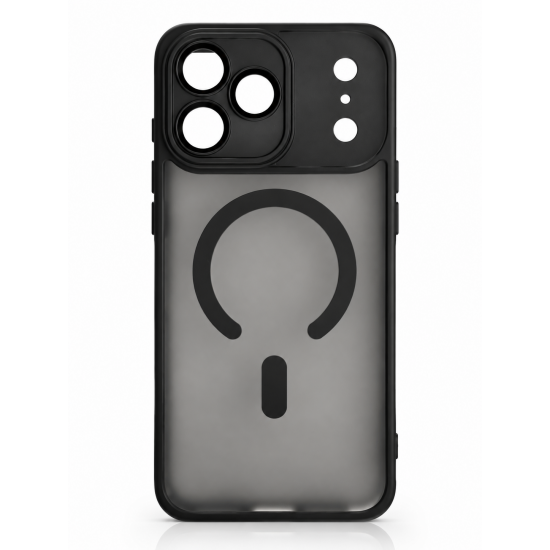 Θήκη iPhone 18 Pro Magnetic Ring – Μαύρο Διάφανη Προστατευτική Θήκη με MagSafe