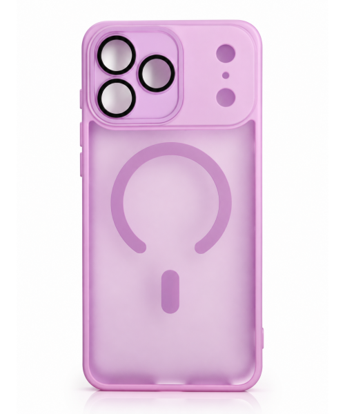 Θήκη iPhone 18 Pro Magnetic Ring – λιλά Διάφανη Προστατευτική Θήκη με MagSafe