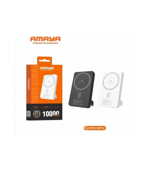AMAYA APB-WF54 Power Bank 1000mAh Wireless fast charger -Λευκό
