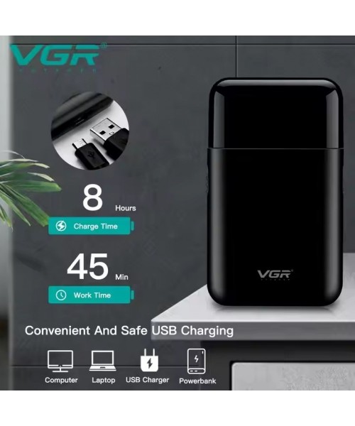 VGR V-390 Ξυριστική Μηχανή Προσώπου Επαναφορτιζόμενη