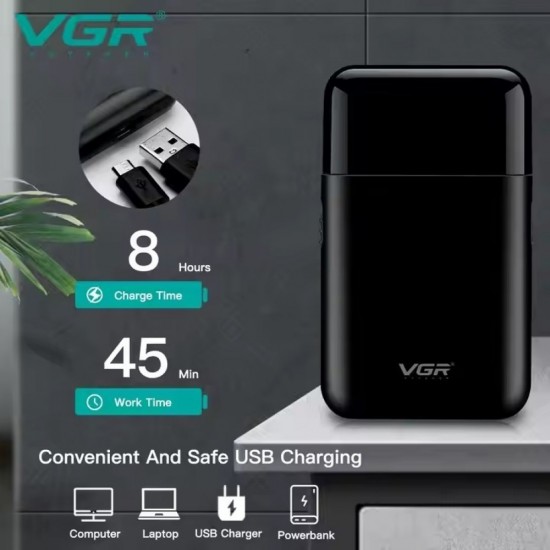 VGR V-390 Ξυριστική Μηχανή Προσώπου Επαναφορτιζόμενη VGR V-390 Ξυριστική Μηχανή Προσώπου Επαναφορτιζόμενη