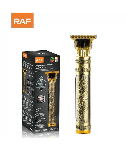 Επαγγελματικό Ηλεκτρικό Κουρευτικό RAF R-429 με Σχέδιο Δράκου και Ρυθμιζόμενο Μήκος