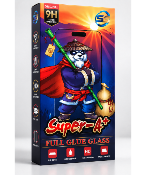Super A+ 9H Full Glue Tempered Glass IPHONE 15 PRO – Προστατευτικό Τζάμι Οθόνης Full Cover HD