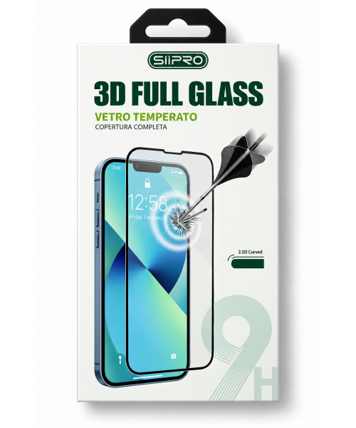 Siipro 3D Full Glass 2.5D Tempered Glass για iPhone Duo