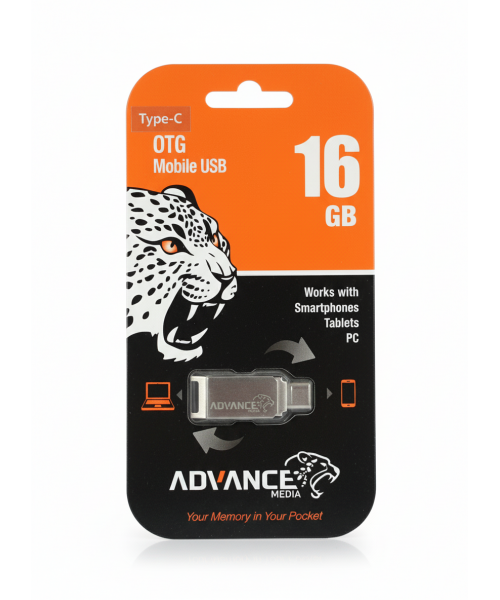 ADVANCE MEDIA USB Stick 16GB Type-C OTG (Your Memory in Your Pocket)