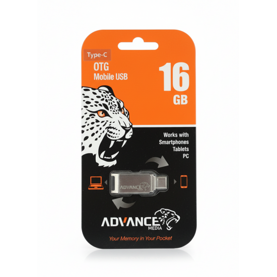 ADVANCE MEDIA USB Stick 16GB Type-C OTG (Your Memory in Your Pocket) ADVANCE MEDIA USB Stick 16GB Type-C OTG (Your Memory in Your Pocket)