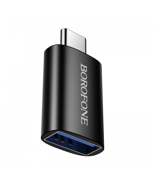 Μετατροπέας OTG Borofone BV26C τύπου C αρσενικό σε USB3.0 θηλυκό (μαύρο)