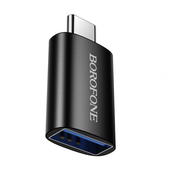 Μετατροπέας OTG Borofone BV26C τύπου C αρσενικό σε USB3.0 θηλυκό (μαύρο)