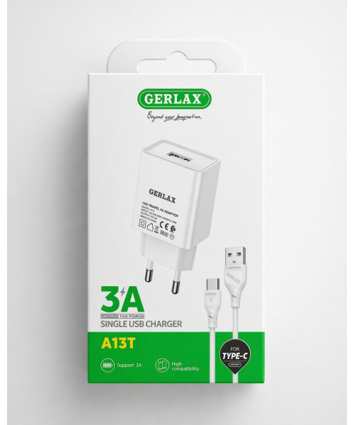 Φορτιστής GERLAX 15W για USB με Υποστήριξη 3A -A13T