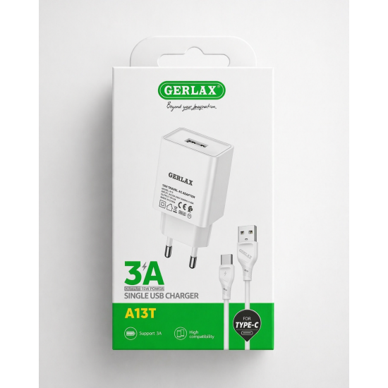 Φορτιστής GERLAX 15W για USB με Υποστήριξη 3A -A13T