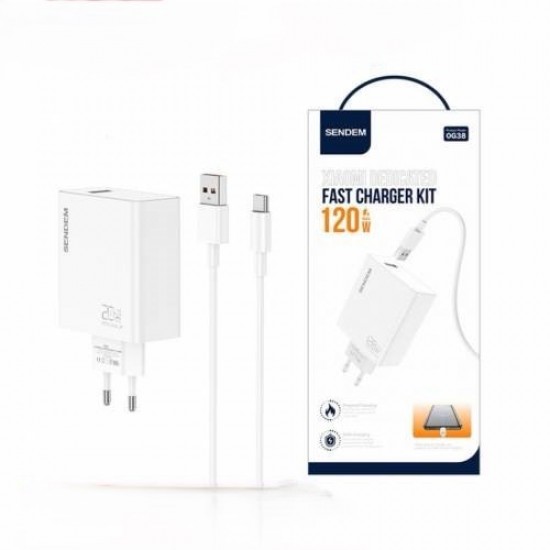 SENDEN OG38 – Κιτ Γρήγορης Φόρτισης 120W με Καλώδιο USB-C