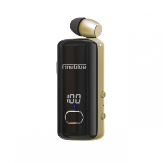 Fineblue F580 In-ear Bluetooth Handsfree Ακουστικό Χρυσό