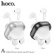 Hoco DES40 In-ear Bluetooth Handsfree Ακουστικά με Θήκη Φόρτισης Ασημί