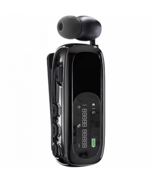 K75 In-ear Bluetooth Handsfree Ακουστικό Πέτου Μαύρο