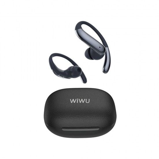WiWU O502 Open Ear Clip Ασύρματα Bluetooth Ακουστικά με AI Translation – Μαύρα
