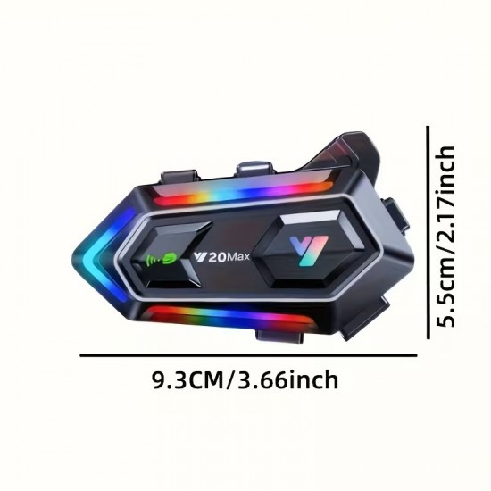 Ασύρματη ενδοεπικοινωνία κράνους μοτοσυκλέτας - Bluetooth - Y20-MAX 