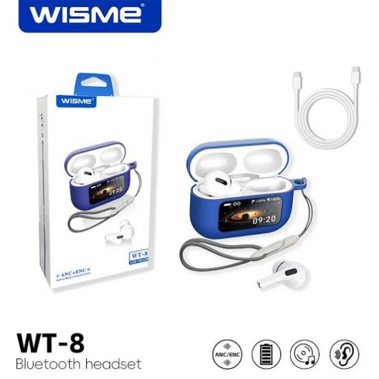  WISME WT 8 BLUETOOTH SMART EARBUDS LED ΟΘΟΝΗ