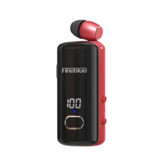Fineblue F580 In-ear Bluetooth Handsfree Ακουστικό Κόκκινο