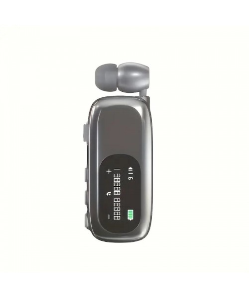K75 In-ear Bluetooth Handsfree Ακουστικό  Ασημί