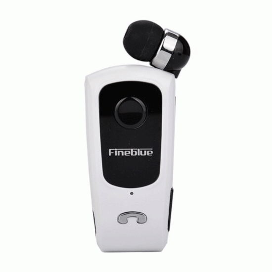 Ασύρματο Bluetooth Ακουστικό Πέτου Fineblue F920 – In-Ear Handsfree με Clip, Λευκό