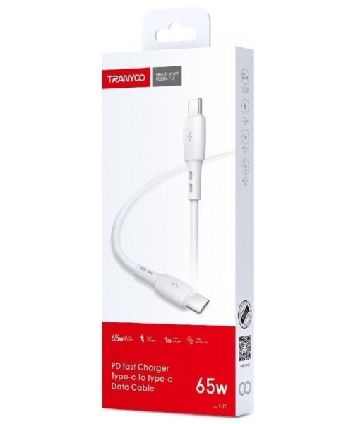 Καλώδιο φόρτισης και δεδομένων USB-C Type-C Type-C A USB-C Tranyoo T-P2