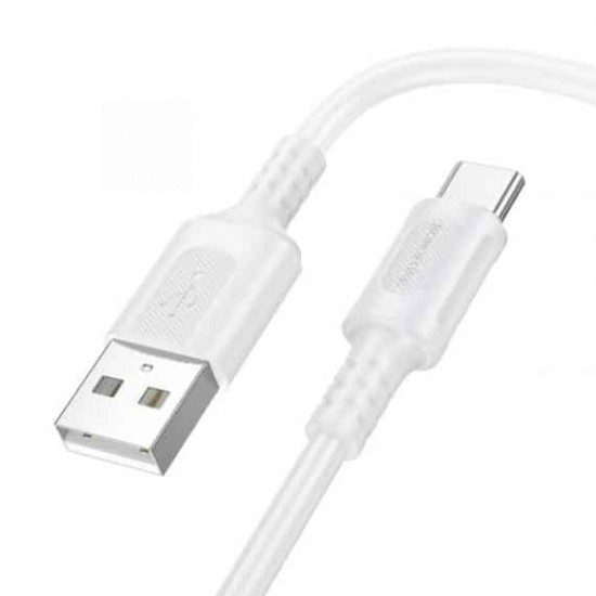 Borofone Cable BX111 Feliz 36w USB to Type C – 3A 1m Λεύκο