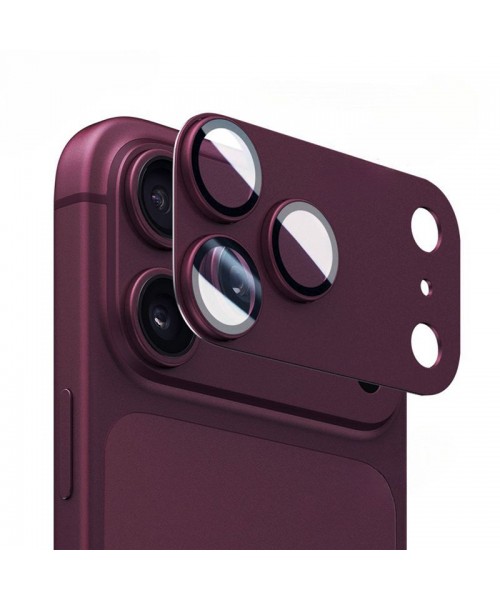 Προστατευτικό Κάλυμμα Κάμερας για iphone 18 PRO MAX  με Μεταλλικό Φινίρισμα – Βουργουνδί