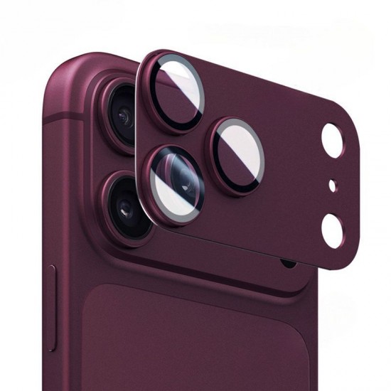 Προστατευτικό Κάλυμμα Κάμερας για iphone 18 PRO MAX  με Μεταλλικό Φινίρισμα – Βουργουνδί