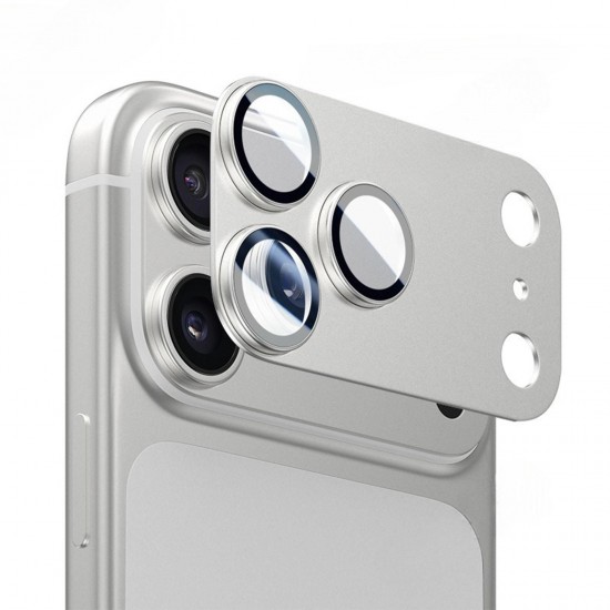 Προστατευτικό Κάλυμμα Κάμερας για iphone 18 PRO MAX  με Μεταλλικό Φινίρισμα – Ασημί