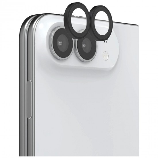 Προστατευτικό Κάμερας για iPhone Duo με Μεταλλικά Δαχτυλίδια- Black