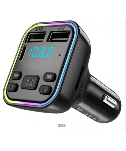 Mp3 Player Ασύρματος Πομπός FM Τύπου C USB C Γρήγορη Φόρτιση Διπλός Φορτιστής Αυτοκινήτου USB Handsfree Κιτ Αυτοκινήτου