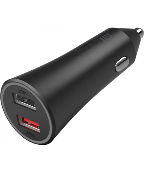 Xiaomi Φορτιστής Αυτοκινήτου 37W 2.25A Γρήγορης Φόρτισης με Θύρες: 2xUSB-A Μαύρο Χρώμα