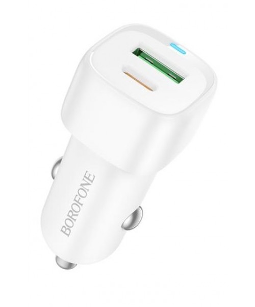 Γρήγορος Φορτιστής Αυτοκινήτου QC3.0 +PD38W Χωρίς Καλώδιο Borofone BZ34B